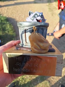 The trophy from the Trash Pandas Takeover tournament